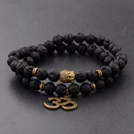 Bracelet pierre noir