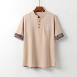 t shirt beige homme