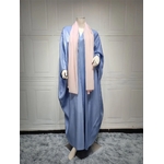 abaya bleu clair