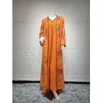 Robe abaya orange