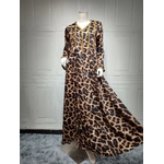 robe arabe leopard