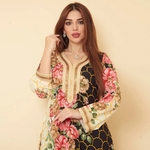 robe asymétrique arabe