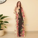 robe florale caftan