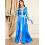 caftan marocain bleu