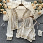 Chemisier camisole beige