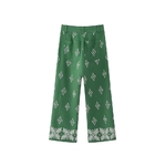 pantalon femme vert