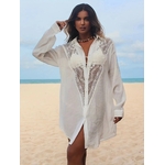 Chemise longue dentelle