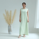 Robe vert clair sans manche