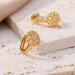 boucles d oreilles florale