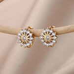 boucles d oreilles zircon or