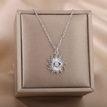 Collier argent oeil