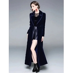 manteau ouvert velours