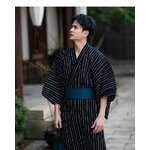 kimono rayé homme