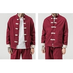veste rouge chine traditionnel homme
