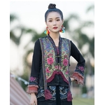 gilet brodé femme