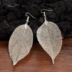 Boucles d oreilles  géométrique naturelle