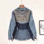 Veste en jean femme