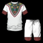 Ensemble short et t-shirtDashiki blanc