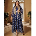 Robe bleu caftan