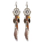boucle d oreille fantaisie plume