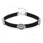 Collier noir boho court