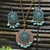 Boucles d oreilles  collier hippie ancetre