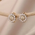 boucles d oreilles zircon or