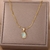 Collier en opale bleu
