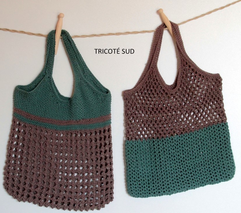 Kit sac filet L ontine version tricot ou crochet Kits crochet