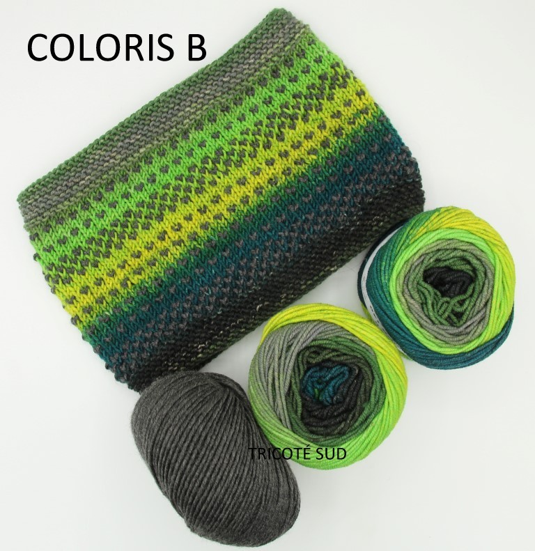 LUCIOLE SNOOD BONNET COLORIS B(5) (Medium)