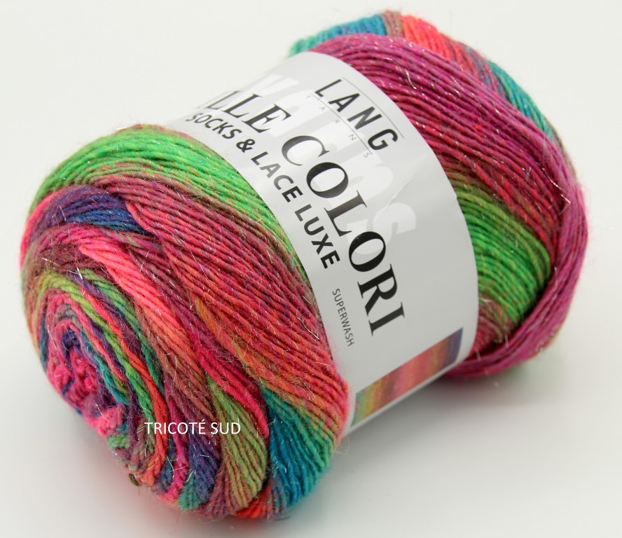 MILLE COLORI SOCKS AND LACE LUXE LANG YARNS COLORIS 50 (1) (Medium)