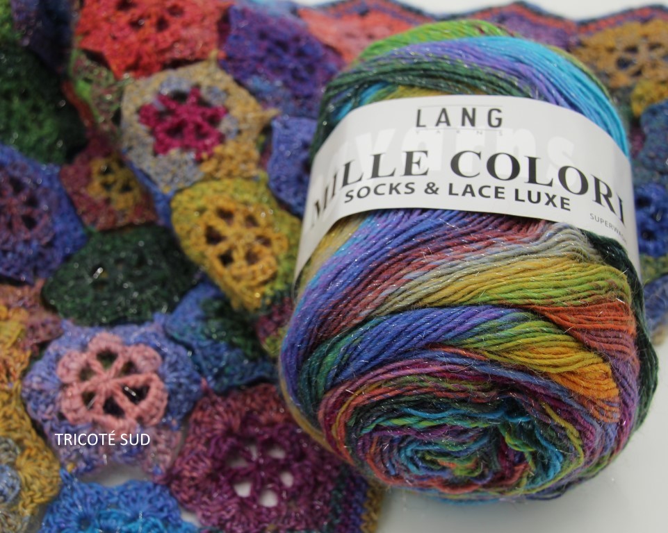 MILLE COLORI SOCKS AND LACE LUXE LANG YARNS COLORIS 52 (3) (Medium)