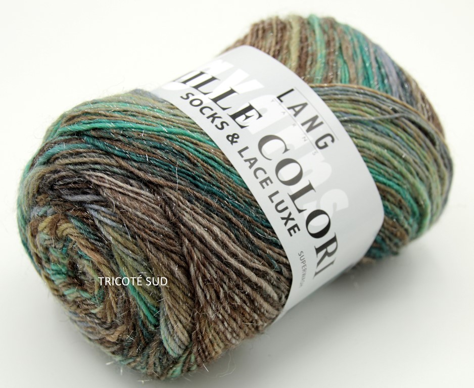 MILLE COLORI SOCKS AND LACE LUXE LANG YARNS COLORIS 58 (1) (Medium)