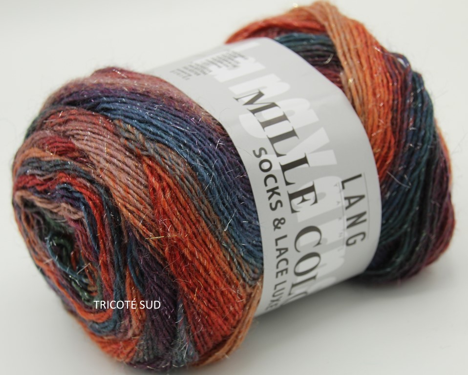 MILLE COLORI SOCKS AND LACE LUXE LANG YARNS COLORIS 16 (1) (Medium)