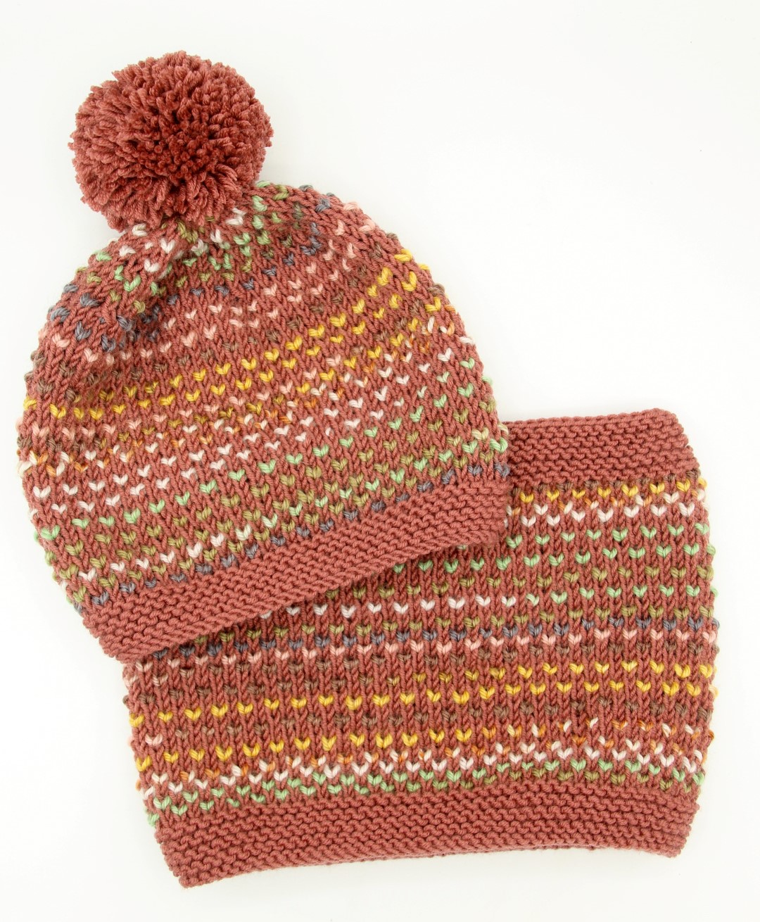 Kits à tricoter pour enfants, bonnet et snood à tricoter facile