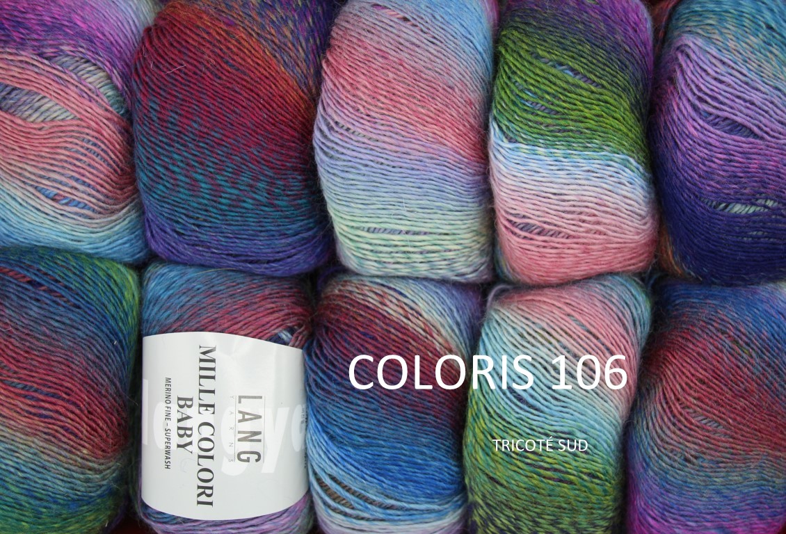 MILLE COLORI BABY LANG YARNS COLORIS 106 (2) (Medium)