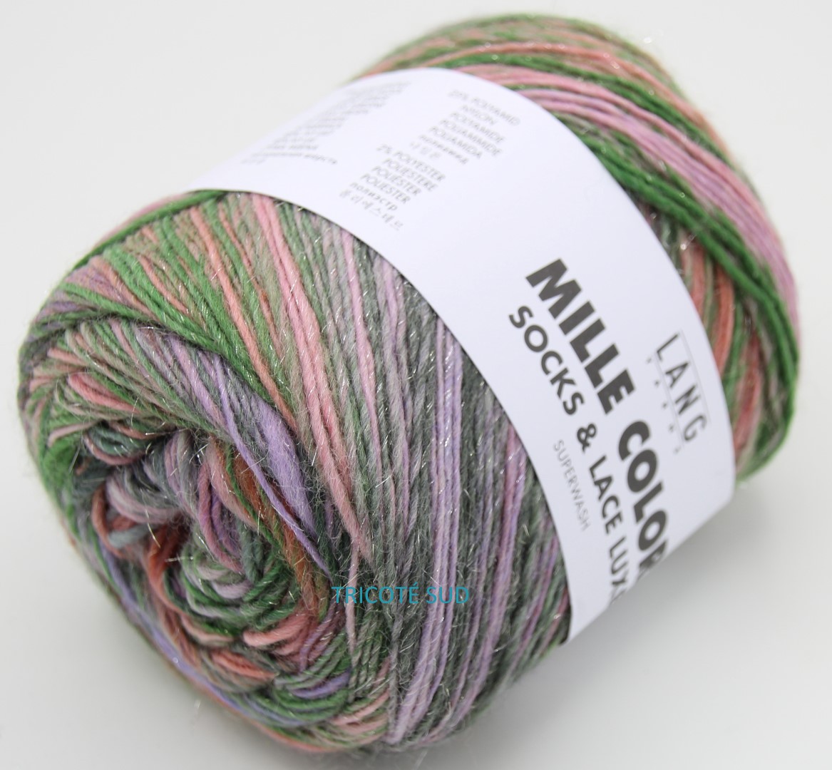 MILLE COLORI SOCKS AND LACE LUXE LANG YARNS COLORIS 203 (1) (Large)