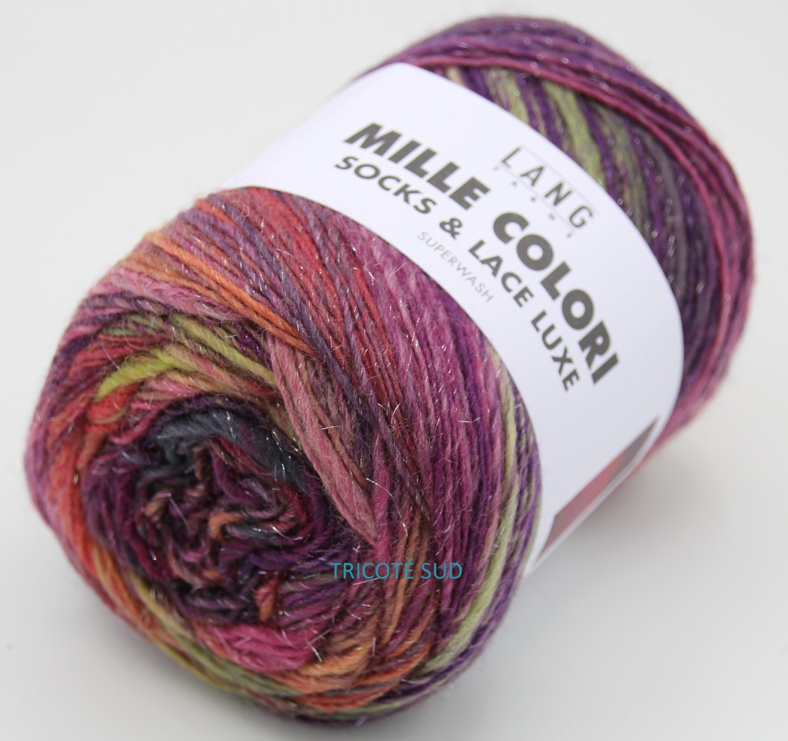 MILLE COLORI SOCKS AND LACE LUXE LANG YARNS COLORIS 204 (1) (Large)