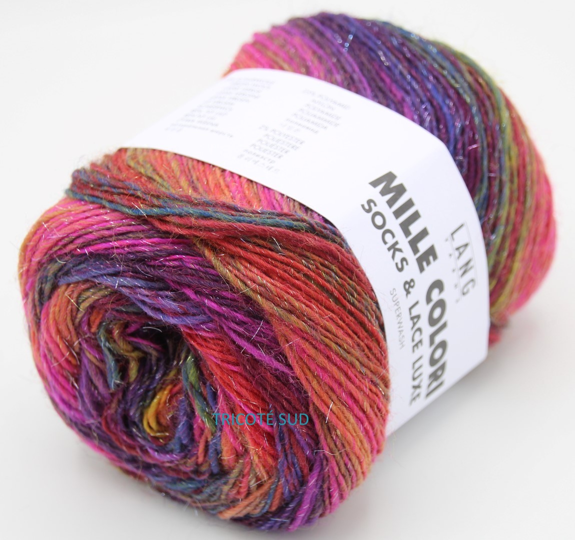 MILLE COLORI SOCKS AND LACE LUXE LANG YARNS COLORIS 206 (1) (Large)