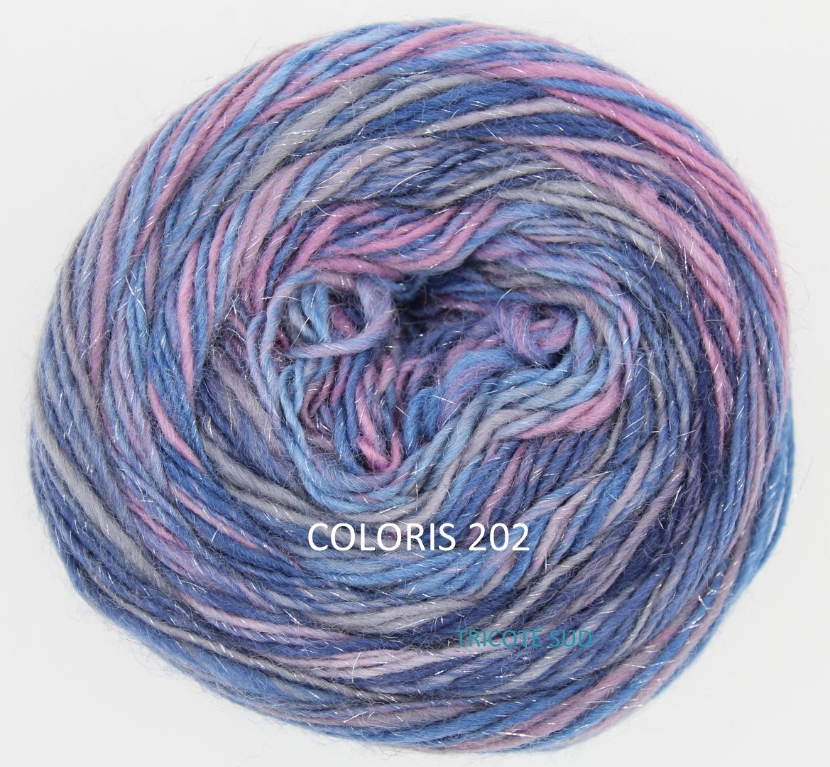 MILLE COLORI SOCKS AND LACE LUXE LANG YARNS COLORIS 202 (2) (Large)