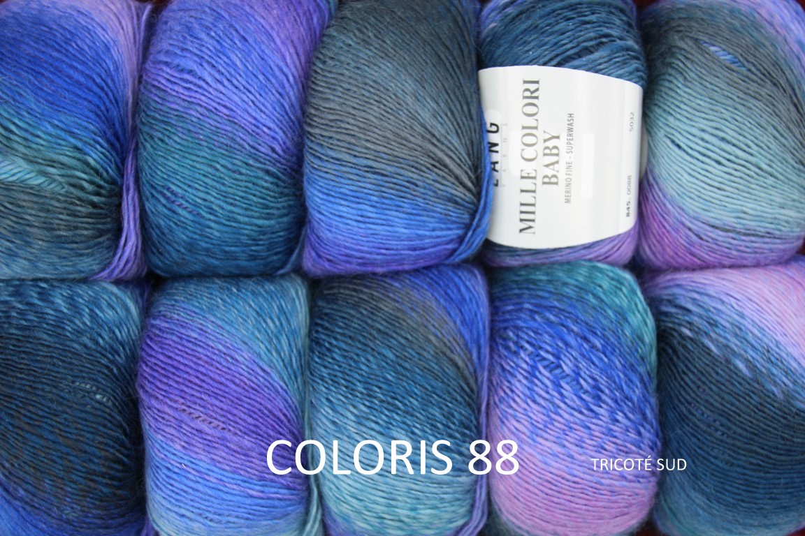 MILLE COLORI BABY LANG YARNS COLORIS 88 (2) (Medium)