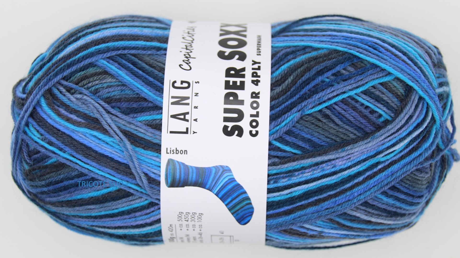 SUPER SOXX 4 PLY LANG YARNS COLORIS 343 (16) (Large)