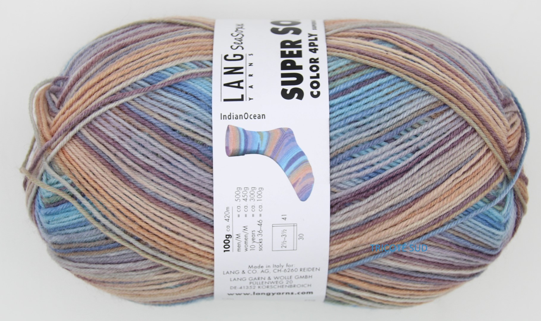 SUPER SOXX 4 PLY LANG YARNS COLORIS 418 (2) (Large)