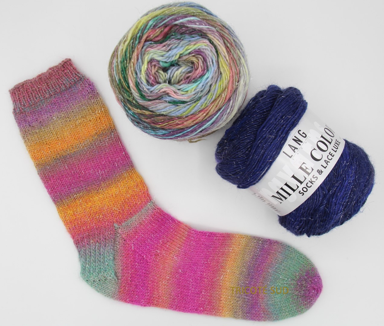 CHAUSSETTES TRICOTE SUD MILLE COLORI SOCKS AND LACE LUXE (Large)
