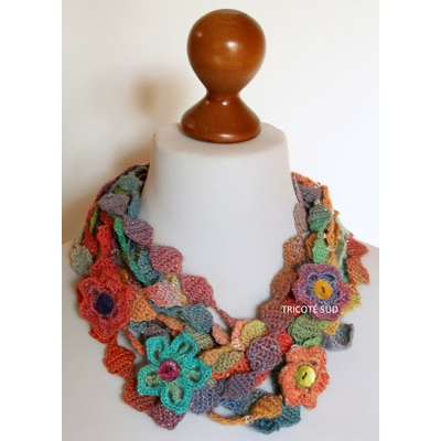 Kit crochet collier Ninon version Mille Colori Baby Luxe
