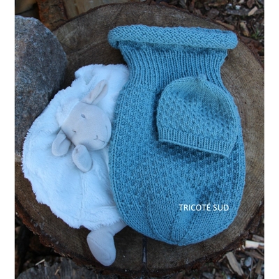 Kit tricot cocon et bonnet Kangourou