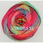 MILLE COLORI SOCKS AND LACE LUXE LANG YARNS COLORIS 51 (2) (Medium)