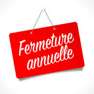 fermeture annuelle