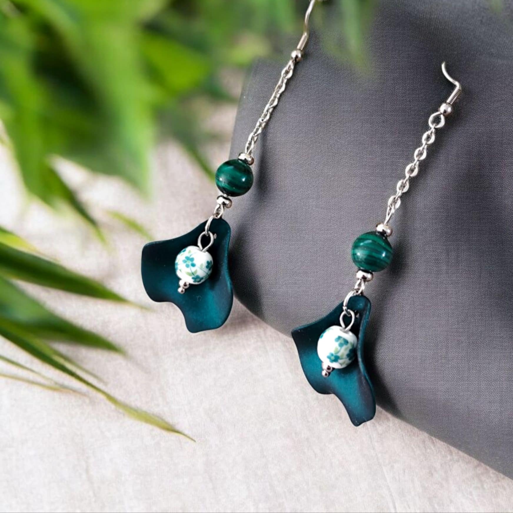 boucles doreilles doux pétales