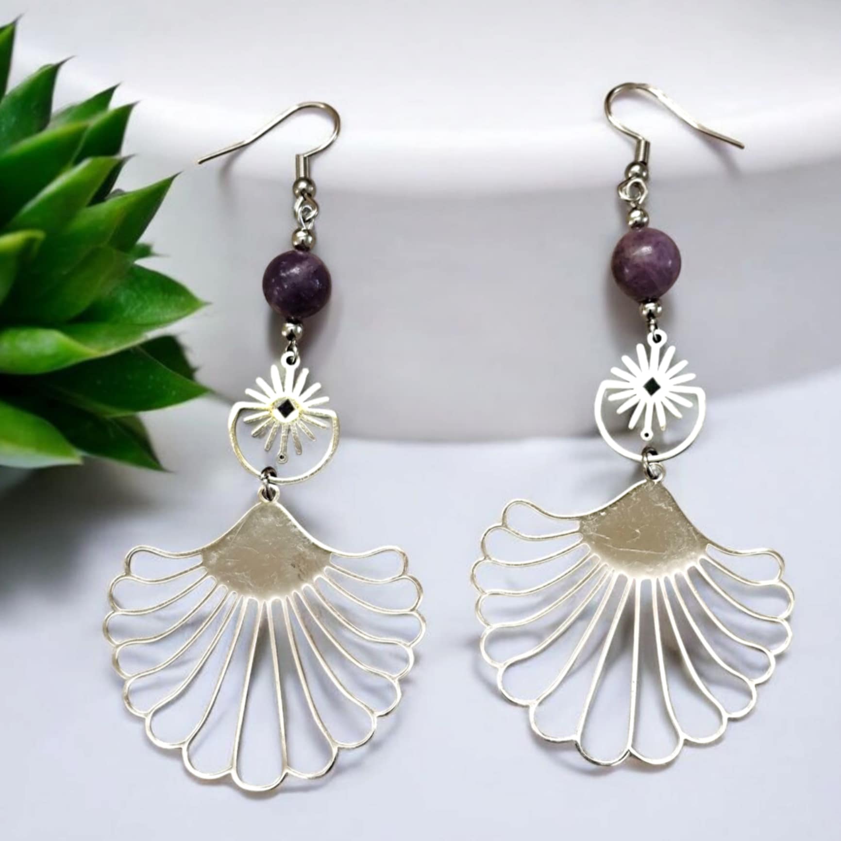boucles doreilles corolles